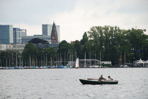 Rudern auf der Aussenalster