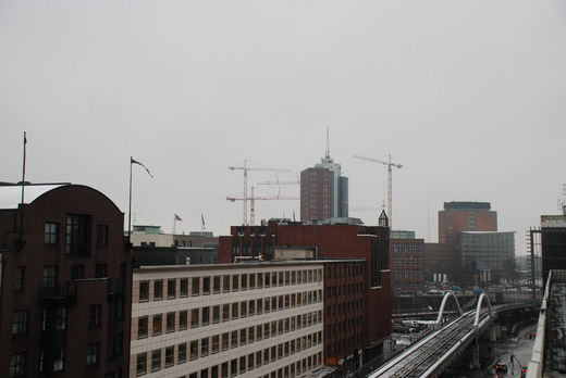 Blick vom Rdingsmarkt zur Hafencity