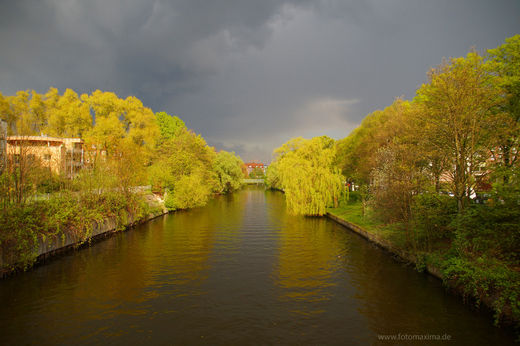 Gewitter Ostermontag am Osterbekkanal