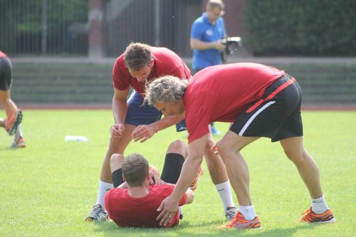 HSV-Handball-Trainingsauftakt, Gymnastische bungen