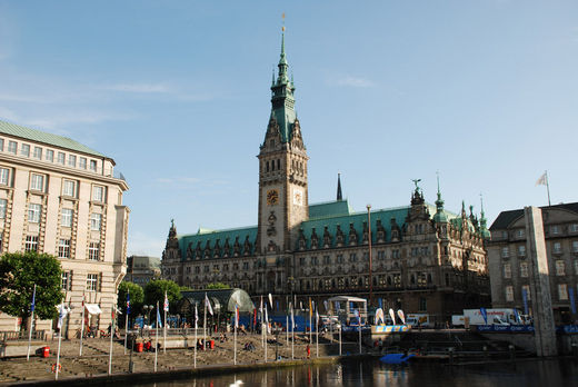 Rathaus Abendsonne