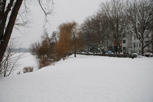 Neuschnee an der Bellevue