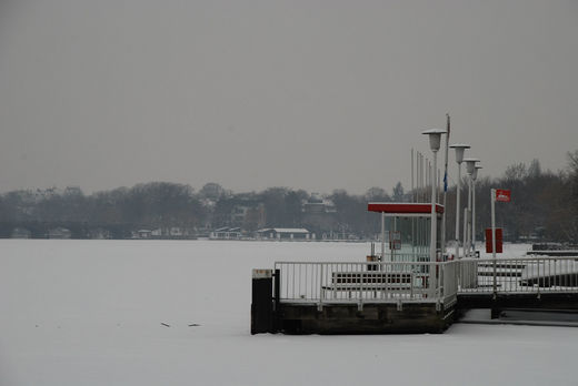 Schnee auf der Aussenalster