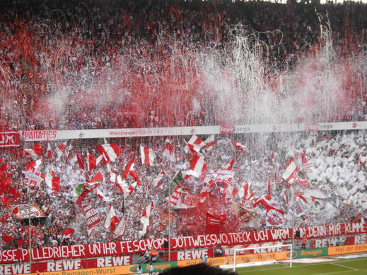 Choreographie Fankurve 1 FC. Koeln