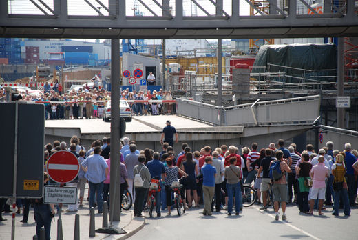 Touristen in der Hafencity