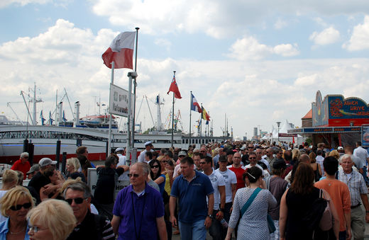 Touristen in Hamburg