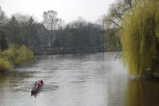 Ruderboot auf dem langen Zug