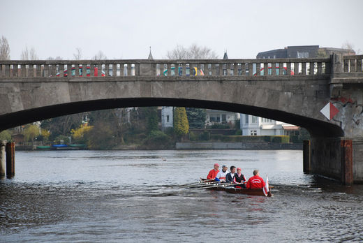 Ruderer auf der Alster