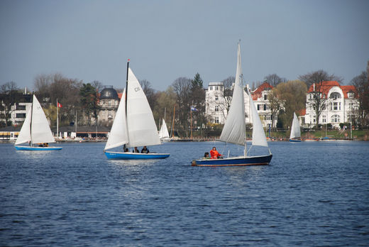 Segelschule auf der Alster