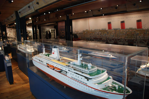 Kreuzfahrtschiffe im maritimen Museum