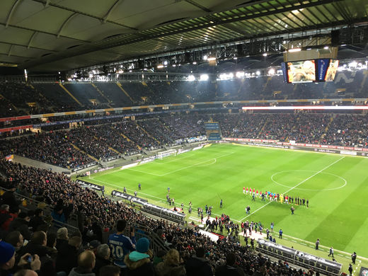 Bundesligaspiel Eintracht Frankfurt-HSV 2016