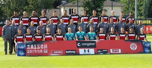 Mannschaftsfoto FC St. Pauli 2017/2018