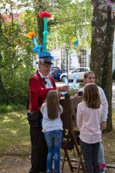 Luftballonknstler Clown Ballontiere 