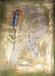 " der Papagei " Acryl auf Malkarton mit Holzrückwand Größe: b: 56 cm x L.76 cm