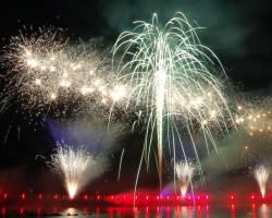 Norddeutschlndas größtes jährlich stattfindende Feuerwerk - Ostsee in Flammen in Grömitz