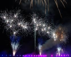 Norddeutschlndas größtes jährlich stattfindende Feuerwerk - Ostsee in Flammen in Grömitz