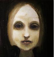 Titel:"Korona", 30 x 30 x 2 cm, Öl auf Leinwand, 2010