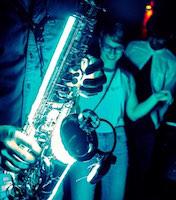LED Saxophonist Hamburg