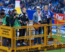 Lotto und Carsten Pape im HSV Stadion