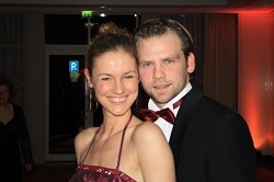 Rhea Harder mit ihrem Lebenspartner Jrg Vennewald