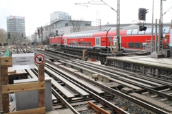 Blick Richtung Hauptbahnhof