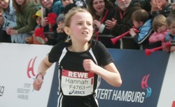 Als Erste im Ziel: Hannah