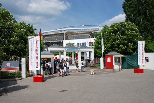 Eingang am Rothenbaum